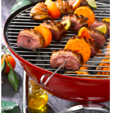 Brochettes de Magret de Canard aux agrumes